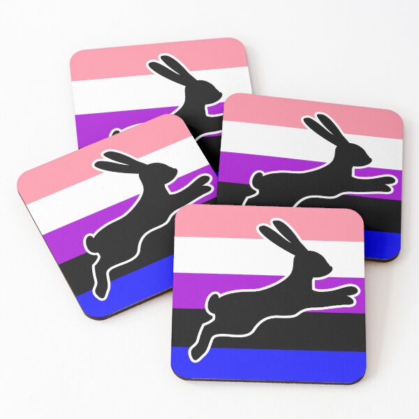 Item preview, Genderfluid Flag Color Block - Rabbit  designed and sold by Proud-Rabbit.