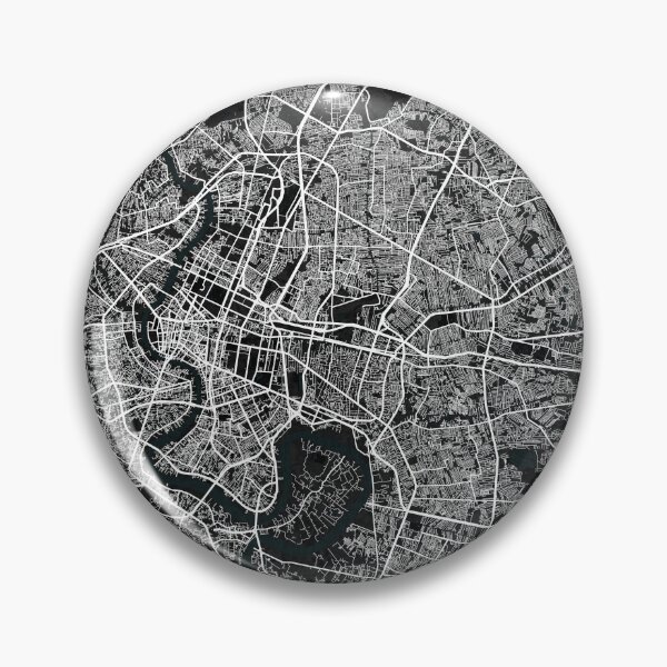 Item preview, Bangkok City Map of Thailand - Dark designed and sold by deMAP.