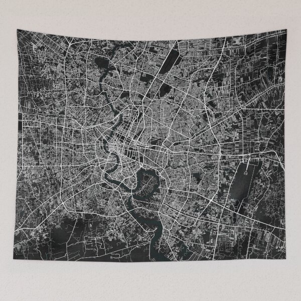 Item preview, Bangkok City Map of Thailand - Dark designed and sold by deMAP.