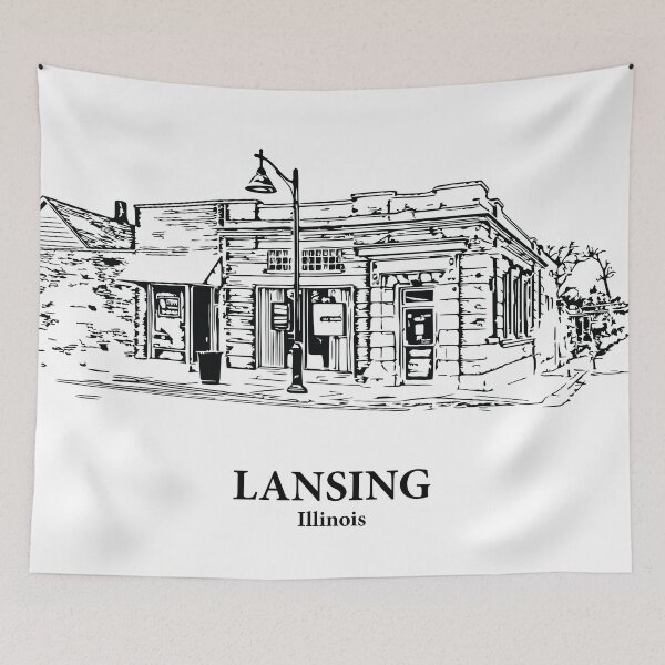 Item preview, Lansing - Illinois designed and sold by Lakeric Cityscapes.