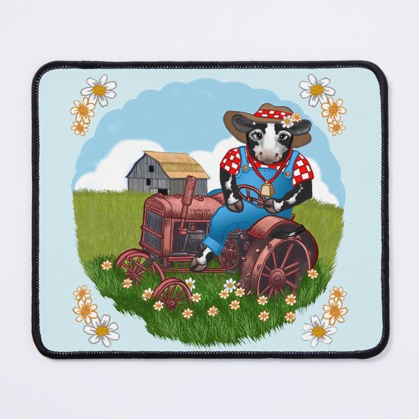 Item preview, Farmer Cow Tractor designed and sold by artmuvz.