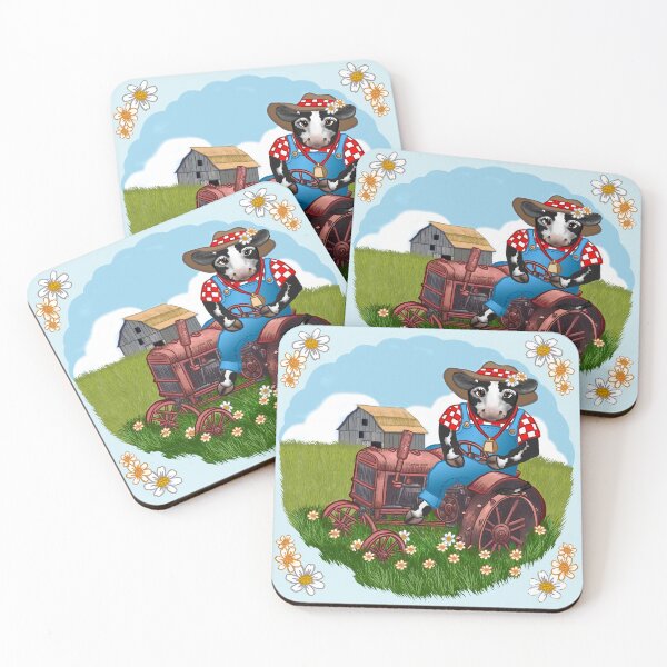 Item preview, Farmer Cow Tractor designed and sold by artmuvz.