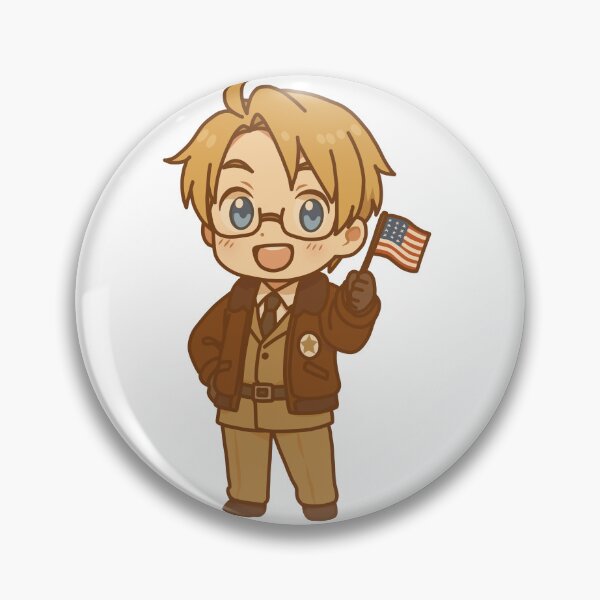 Item preview, Chibi America (Hetalia) Sticker designed and sold by HiddenMirth.