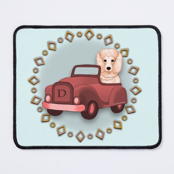 Item preview, Peach Poddle Dog Driving Car designed and sold by artmuvz.