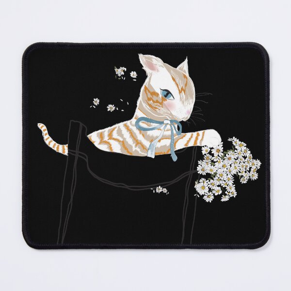 Item preview, In mini pocket collection Cute Orange Kitten playing White Daisy designed and sold by Miza Drops.