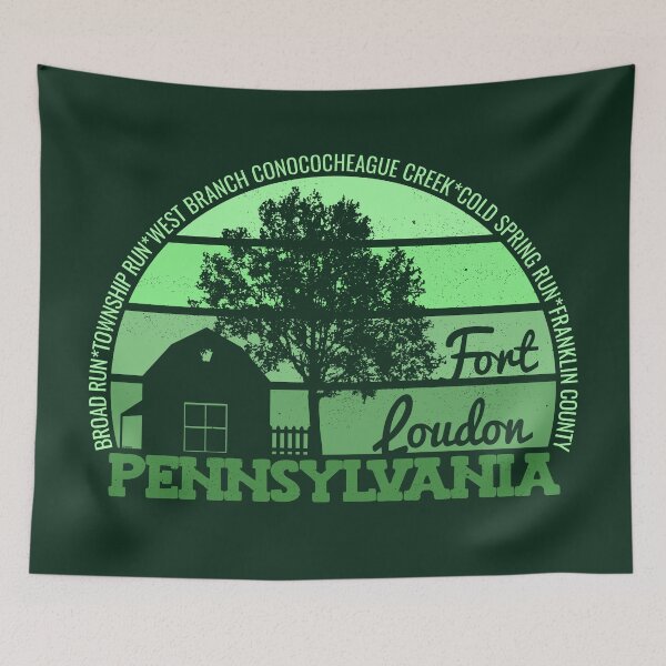 Item preview, Fort Loudon Pennsylvania Sunset Retro Vintage Local Pride Logo designed and sold by CRHPOD20.