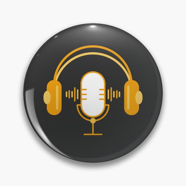 Item preview, Podcast Vibes - Yellow Dark Mode1 designed and sold by Rainbowtree8.