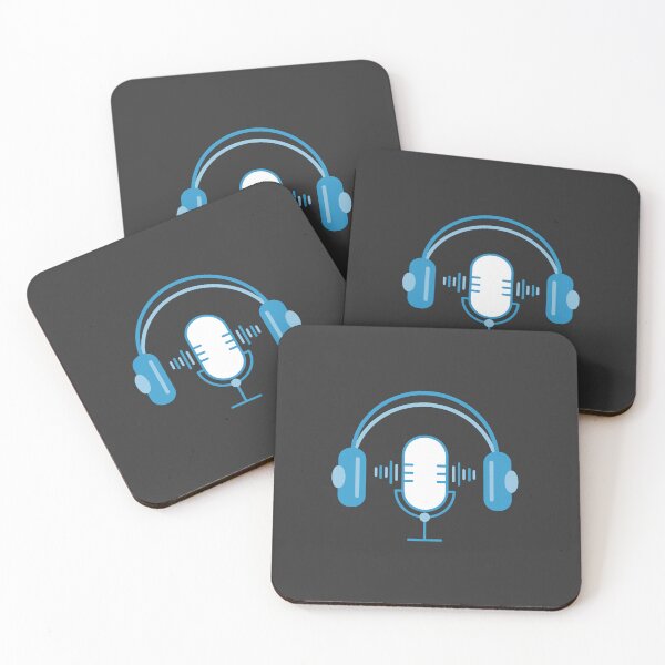 Item preview, Podcast Vibes - Blue Dark Mode1 designed and sold by Rainbowtree8.