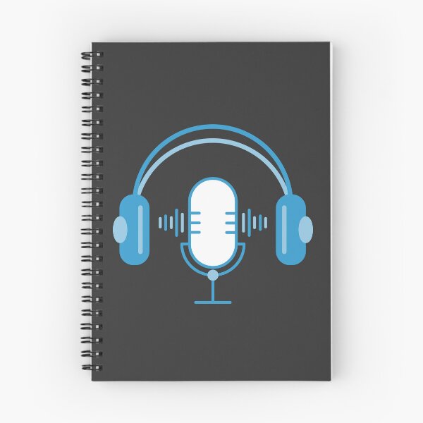 Item preview, Podcast Vibes - Blue Dark Mode1 designed and sold by Rainbowtree8.