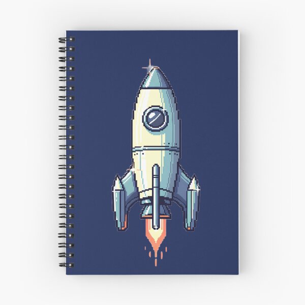 Item preview, Pixel Art Rocket Ship, Retro Spacecraft, Cute Sci-Fi Pixel Design, Vintage Arcade Rocket, 8-Bit Space Art, Futuristic Pixel Spaceship, Space Adventure Aesthetic, Pixel Style Illustration designed and sold by Motifai.