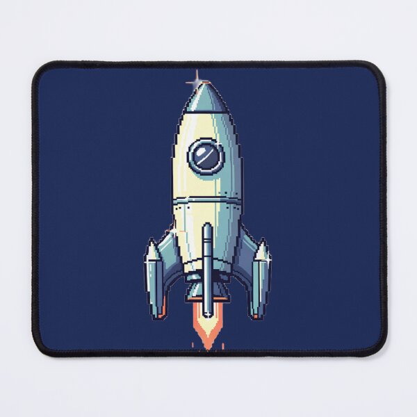 Item preview, Pixel Art Rocket Ship, Retro Spacecraft, Cute Sci-Fi Pixel Design, Vintage Arcade Rocket, 8-Bit Space Art, Futuristic Pixel Spaceship, Space Adventure Aesthetic, Pixel Style Illustration designed and sold by Motifai.