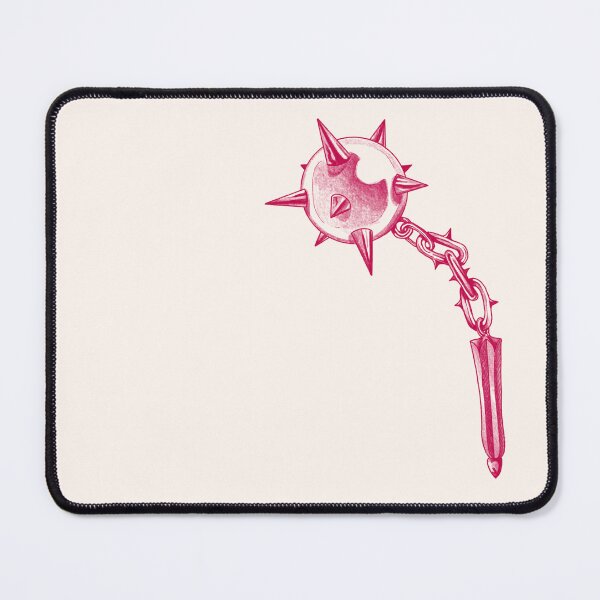 Item preview, Pink variant, medieval Flail on spiked chain designed and sold by OGPixiePirate.