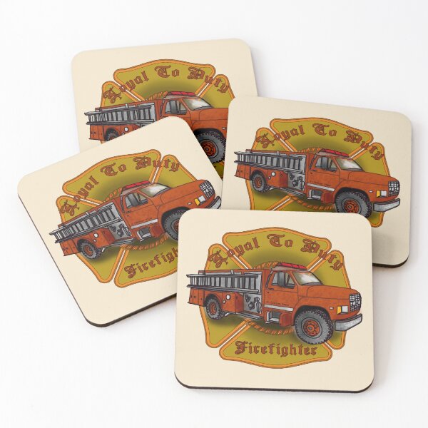Item preview, Loyal Firefighter Firetruck designed and sold by artmuvz.