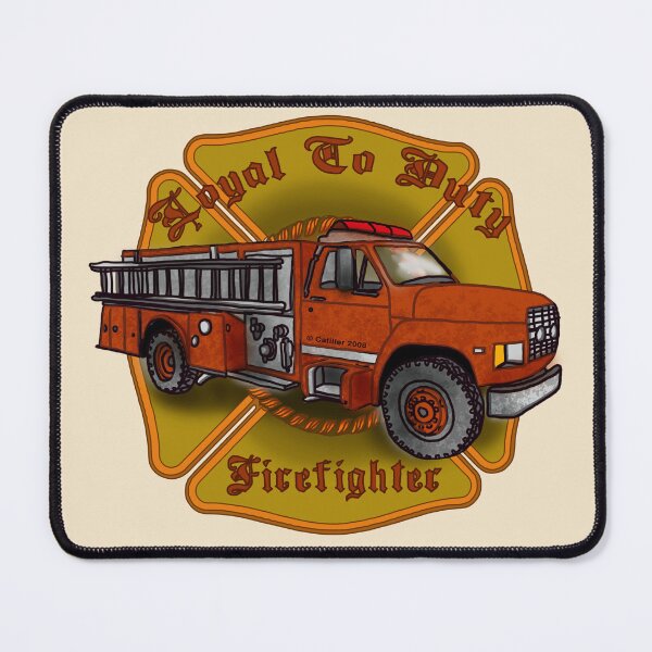 Item preview, Loyal Firefighter Firetruck designed and sold by artmuvz.