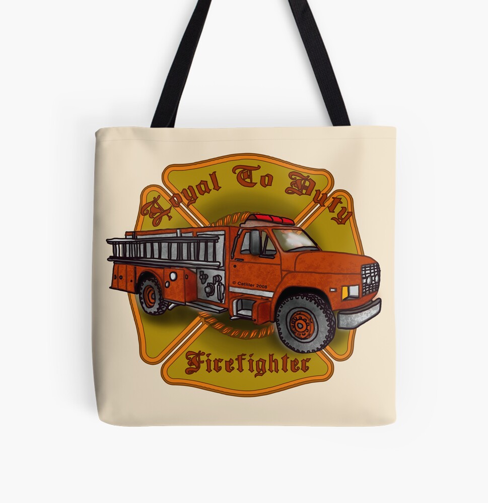 firetruck tote bag