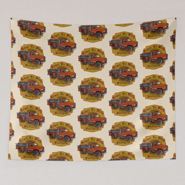 Item preview, Loyal Firefighter Firetruck designed and sold by artmuvz.