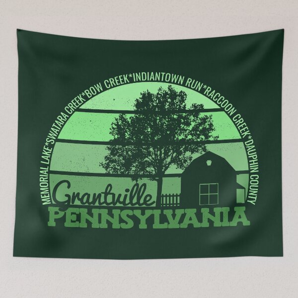 Item preview, Grantville Pennsylvania Sunset Retro Vintage Local Pride Logo designed and sold by CRHPOD20.