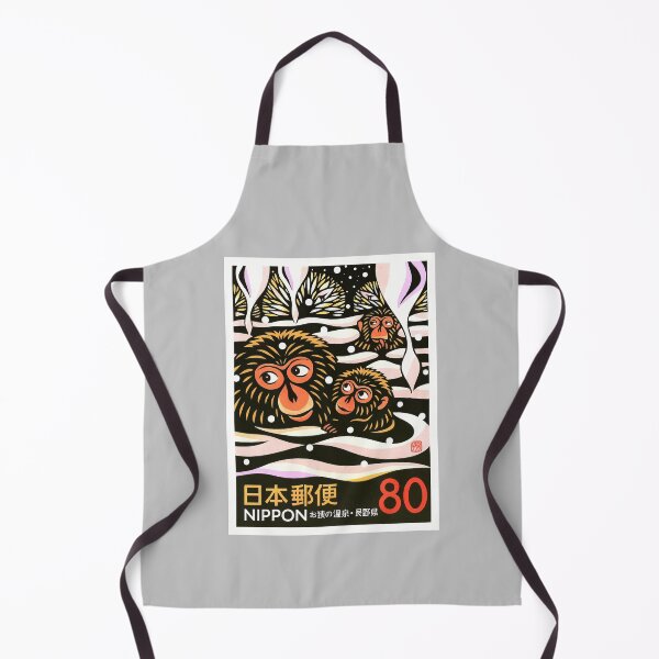 Item preview, Japan Nagano Snow Monkeys Poster Stamp designed and sold by retrographics.