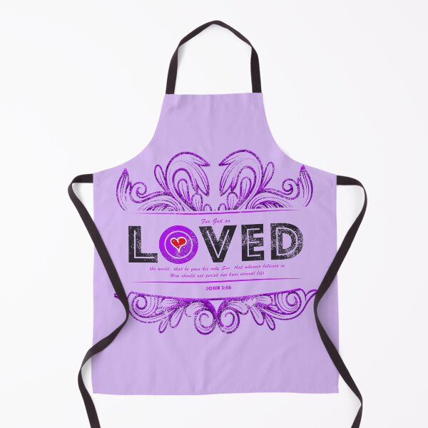 Item preview, LOVED Bible Verse Purple designed and sold by PhaedraArt.