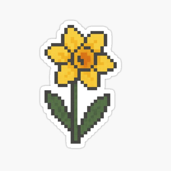 Item preview, Pixel Daffodil – Springtime Power-Up designed and sold by Planthem.
