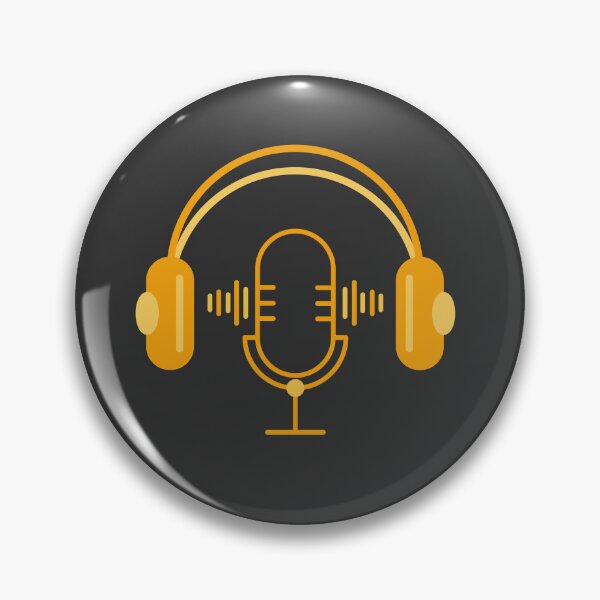 Item preview, Podcast Vibes Yellow - Dark Mode2 designed and sold by Rainbowtree8.