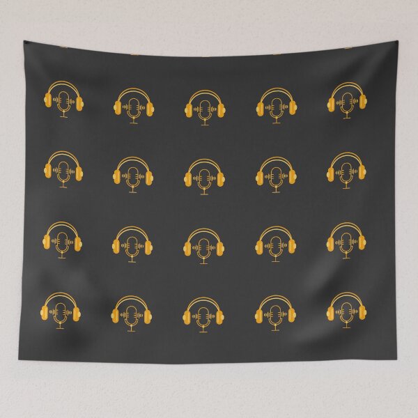 Item preview, Podcast Vibes Yellow - Dark Mode2 designed and sold by Rainbowtree8.