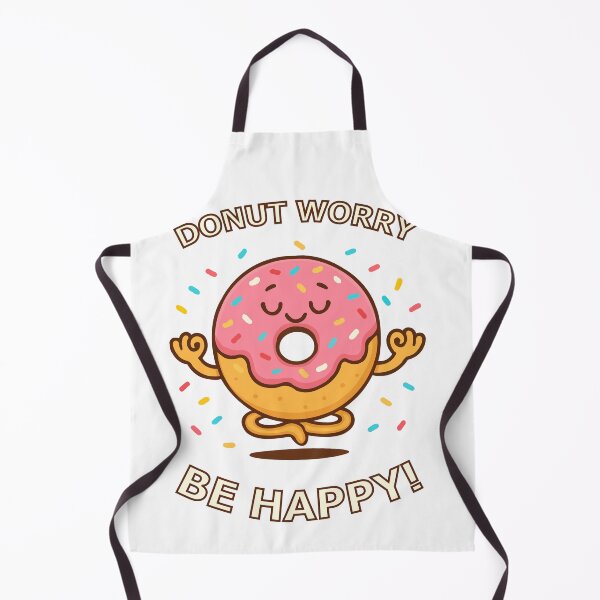 Item preview, Donut Worry Be Happy – Funny Donut Graphic  designed and sold by Illustrator Bhaiya.