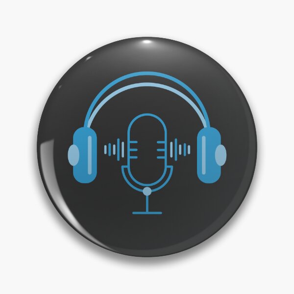 Item preview, Podcast Vibes Blue - Dark Mode2 designed and sold by Rainbowtree8.