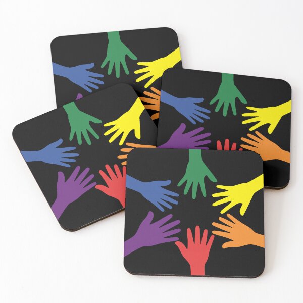Item preview, Rainbow Unity Hands – LGBTQ+ Pride Design designed and sold by Artbyminga.