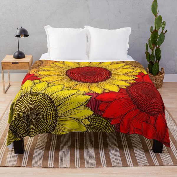 Item preview, Vibrant Hand-Drawn Sunflowers: Colorful Botanical Art Print designed and sold by Flower Magic .