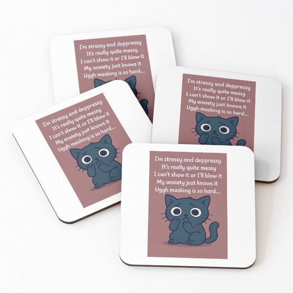 Item preview, Anxious Kitty designed and sold by FariiShop.