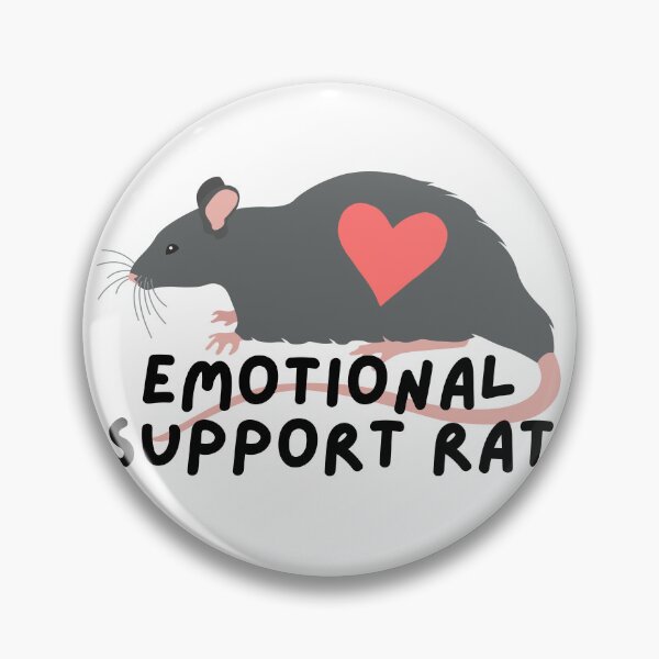 Item preview, Emotional Support Rat designed and sold by Guindazola.