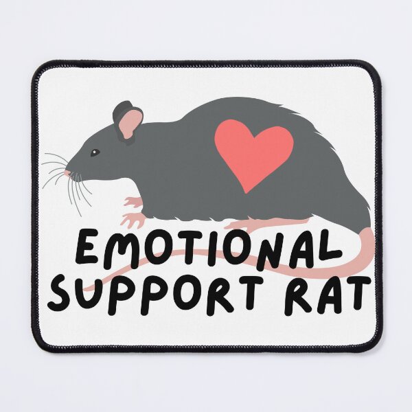 Item preview, Emotional Support Rat designed and sold by Guindazola.