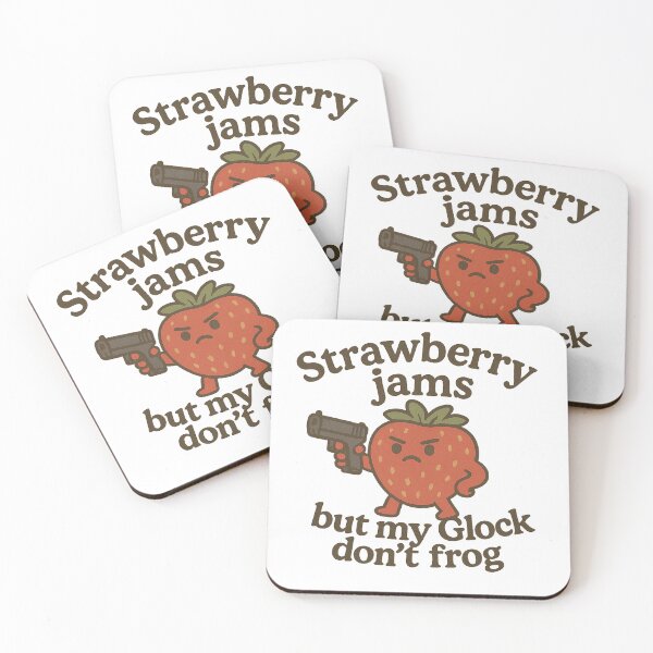 Item preview, Strawberry Jams But My Glock Don’t Frog designed and sold by Bluntdivas.