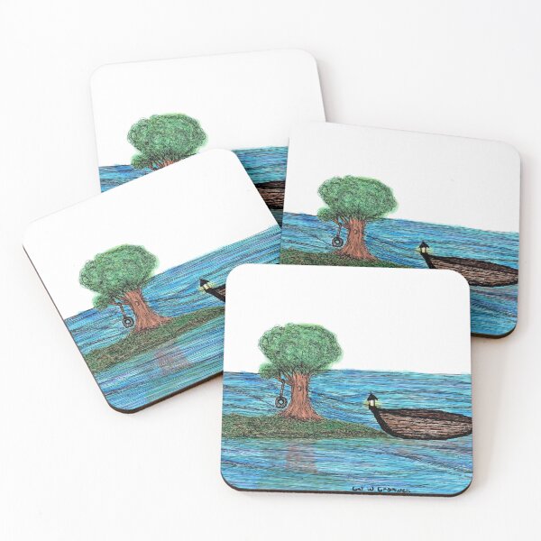Item preview, Boat amidst the ocean designed and sold by SNL27PANDA.