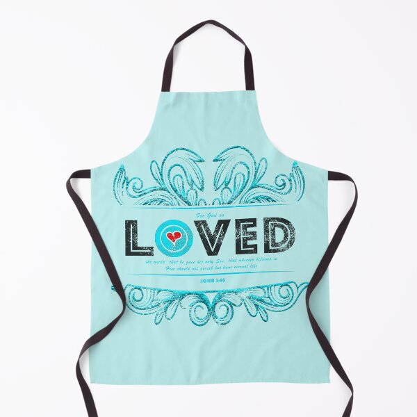 Item preview, Copy of LOVED Bible Verse Aqua designed and sold by PhaedraArt.