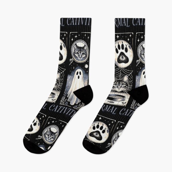 Item preview, Purranormal Cativity – Funny Cute Halloween Cat Ghost Brushstroke Art designed and sold by matchakpop.