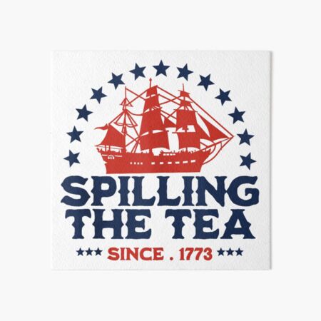 Item preview, Spilling The Tea Since 1773 Funny American History Tank Top designed and sold by DorikoKazan.