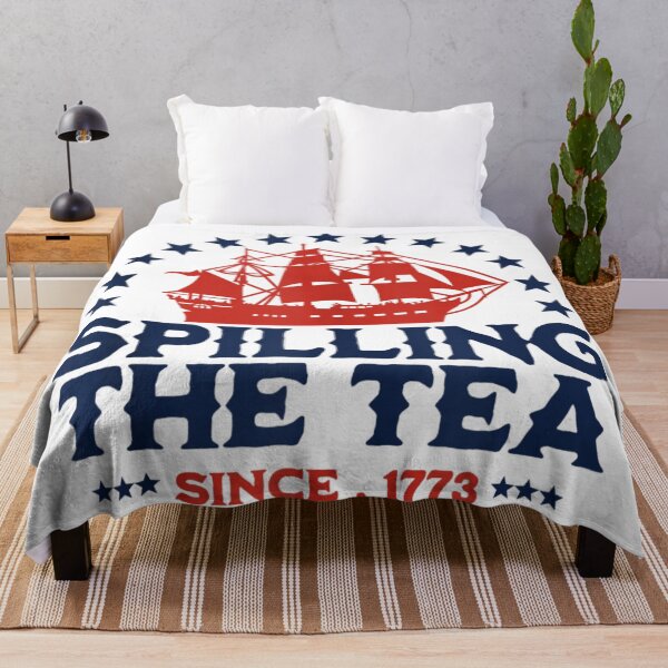 Item preview, Spilling The Tea Since 1773 Funny American History Tank Top designed and sold by DorikoKazan.