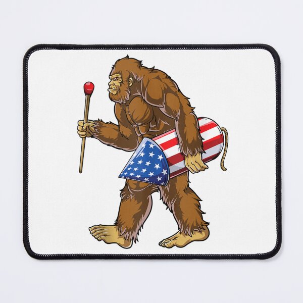 Item preview, Bigfoot Fireworks Funny 4th of July American Flag Tank Top designed and sold by DorikoKazan.