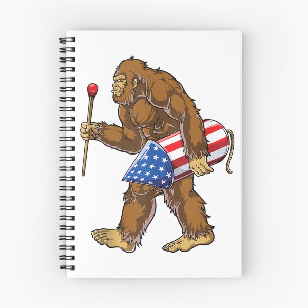 Item preview, Bigfoot Fireworks Funny 4th of July American Flag Tank Top designed and sold by DorikoKazan.