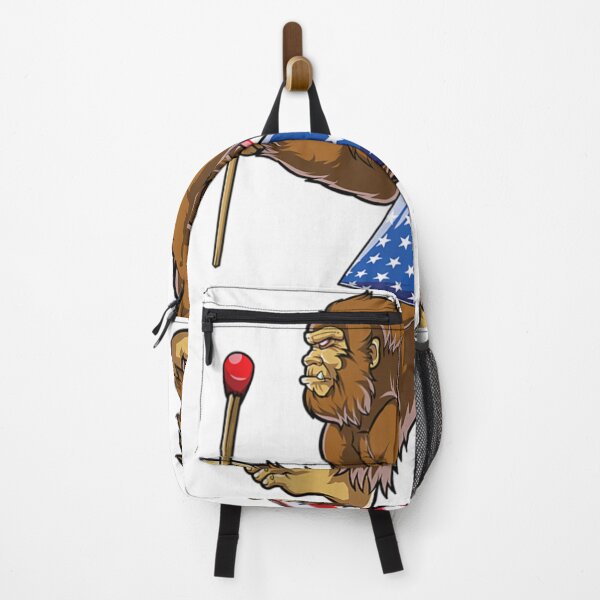 Item preview, Bigfoot Fireworks Funny 4th of July American Flag Tank Top designed and sold by DorikoKazan.
