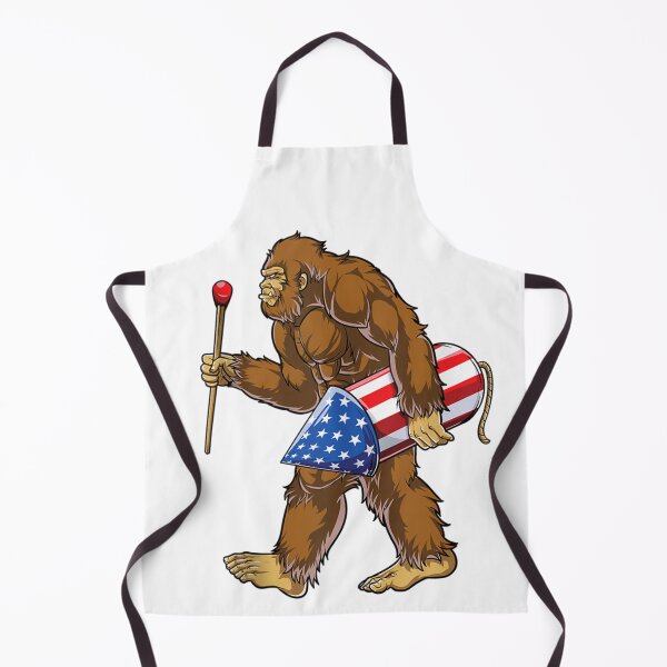 Item preview, Bigfoot Fireworks Funny 4th of July American Flag Tank Top designed and sold by DorikoKazan.
