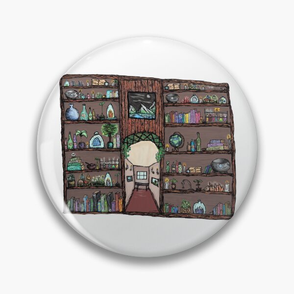Item preview, Spooky Witchy Bookcase Drawing designed and sold by SNL27PANDA.