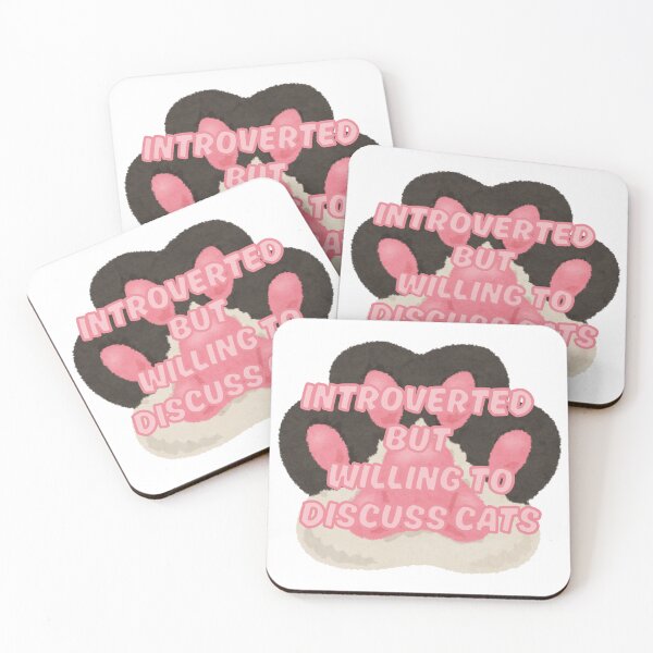Item preview, Introverted but Willing to Discuss Cats designed and sold by H.I.S Store.