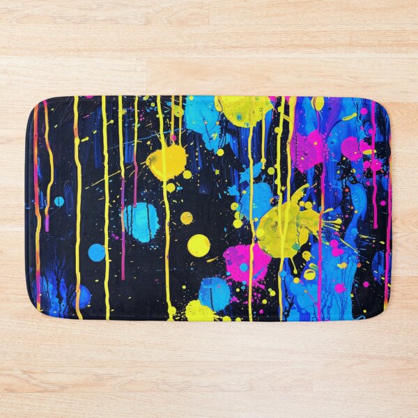 Item preview, Colorful Neon Hues Paint Splatter Abstract Splashes  designed and sold by DEC02.