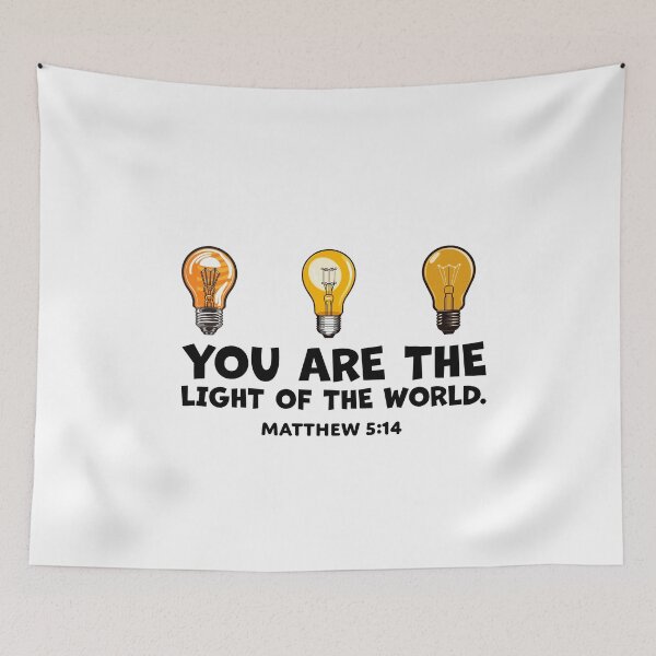 Item preview, You Are The Light Of The World - Matthew 5:14 | Bible verse | Inspirational designed and sold by JirehKollezion.