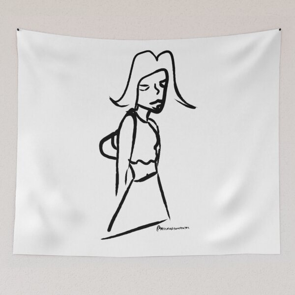 Item preview, cool chic sketch art print  designed and sold by miss madison creates.