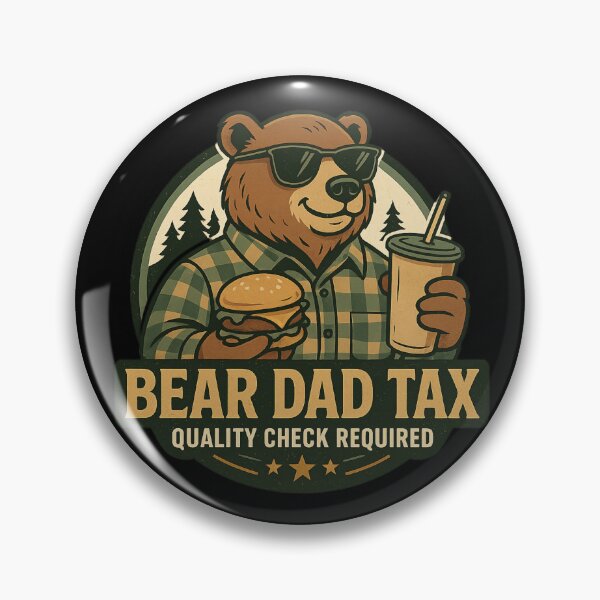 Item preview, Funny Bear Dad Tax Vintage Forest Design designed and sold by JerdbordinShop.