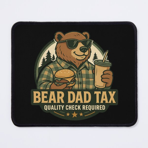 Item preview, Funny Bear Dad Tax Vintage Forest Design designed and sold by JerdbordinShop.